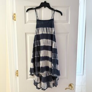 “We The Free” Navy and white layered dress with adjustable straps